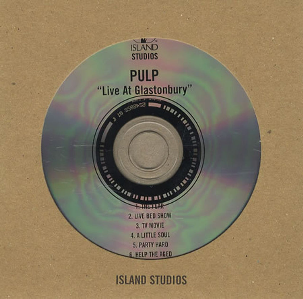 Pulp Live At Glastonbury UK Promo CD album (CDLP) 524592-2