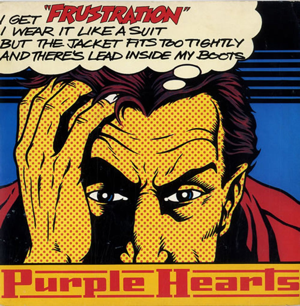 Purple Hearts Frustration + P/S UK 7" vinyl single (7 inch record / 45) FICS007