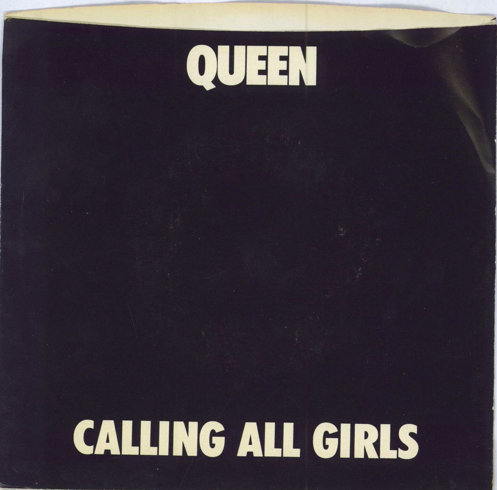 Queen Calling All Girls US 7" vinyl single (7 inch record / 45) 7-69981