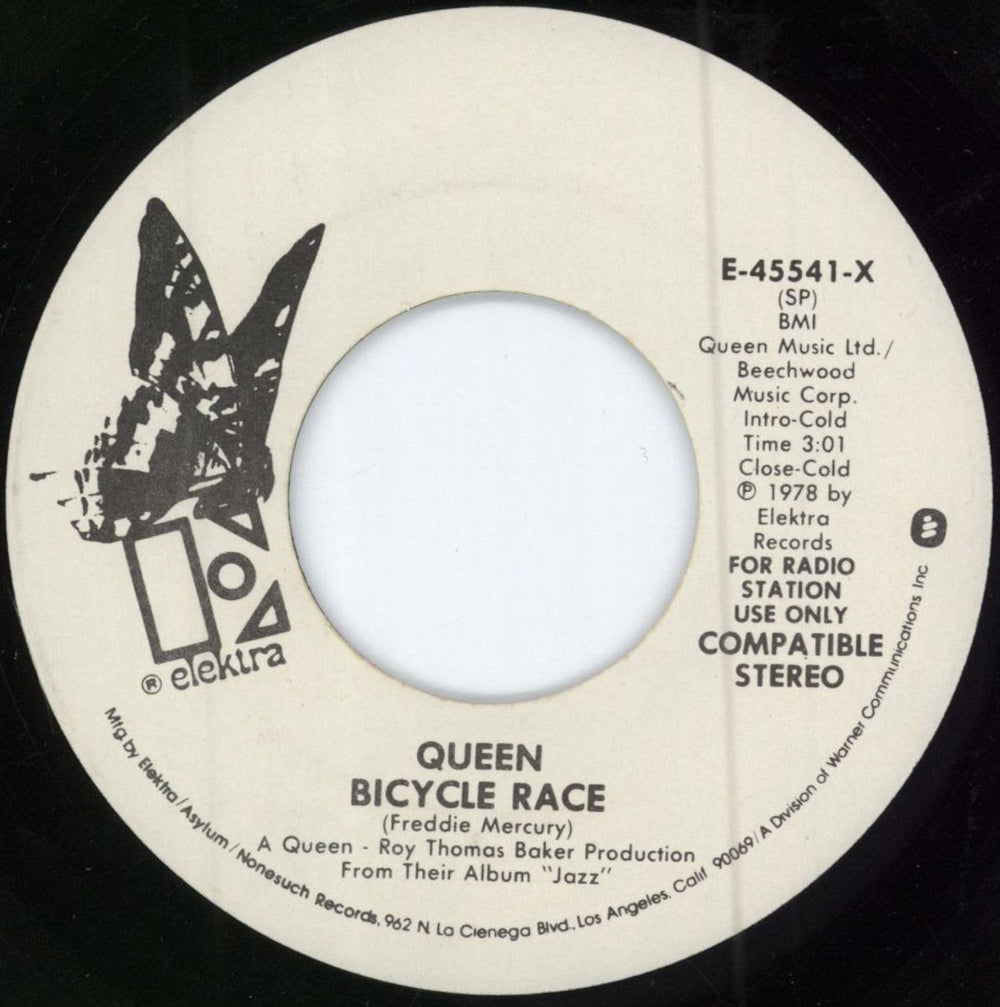 Queen Fat Bottomed Girls + P/S - EX US Promo 7" vinyl single (7 inch record / 45)