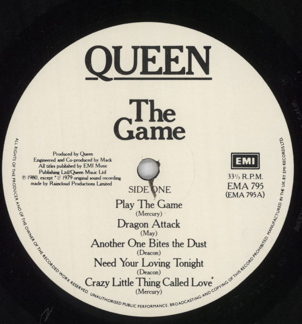 Queen The Game - 2nd - Price Attack! stickered UK vinyl LP album (LP record) QUELPTH822306