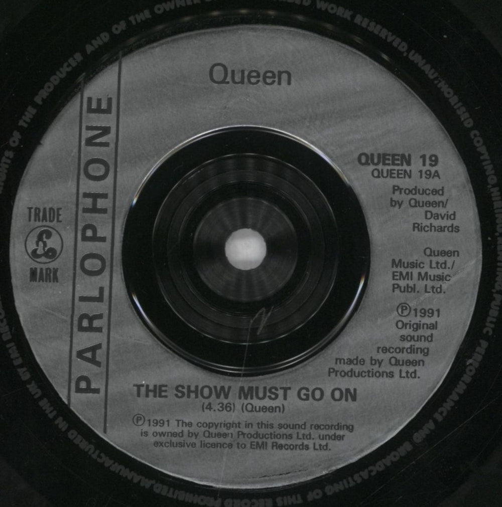 Queen The Show Must Go On UK 7" vinyl single (7 inch record / 45) QUE07TH57519