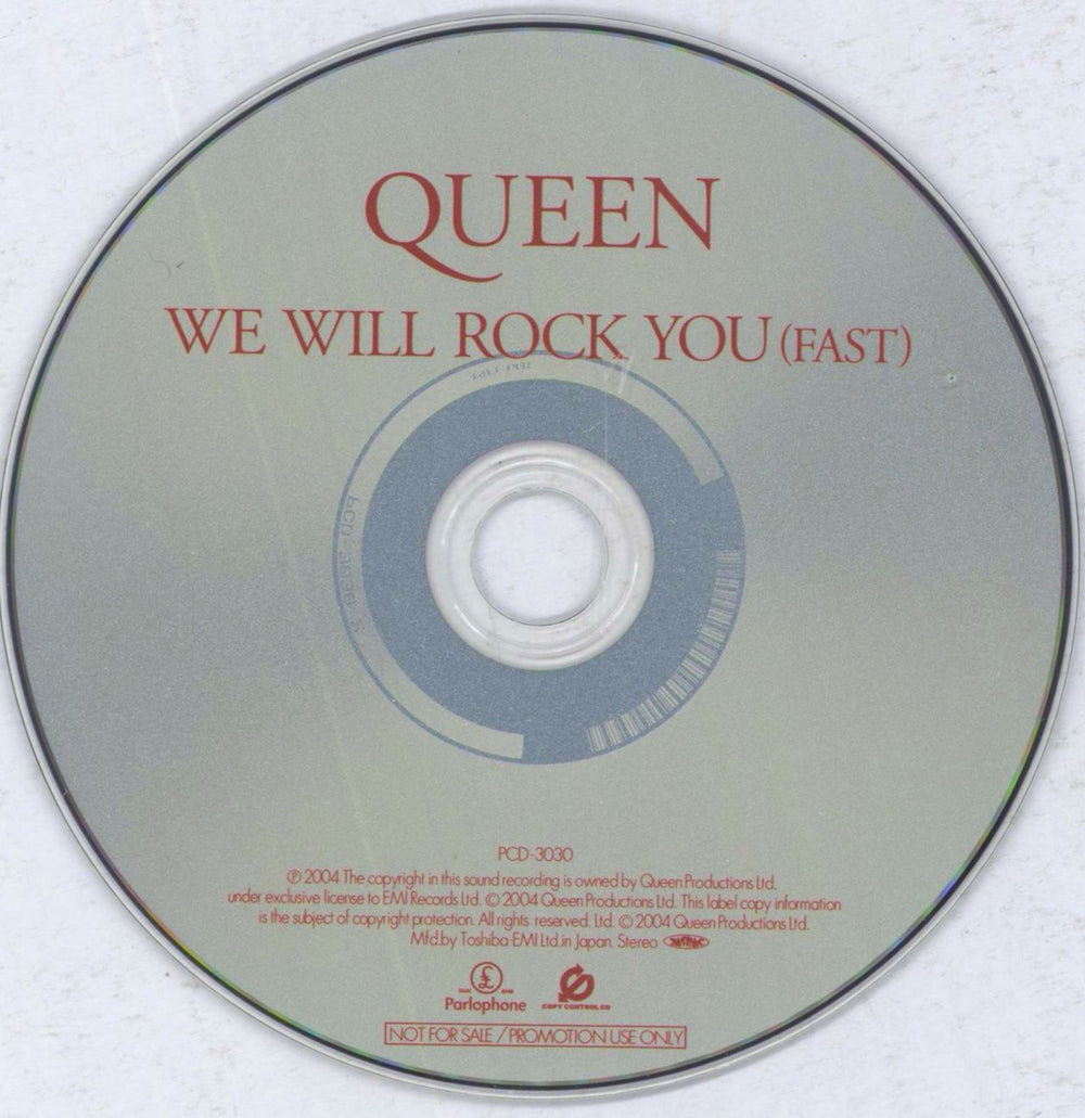 Queen We Will Rock You (Fast) Japanese Promo CD single (CD5 / 5") QUEC5WE311950