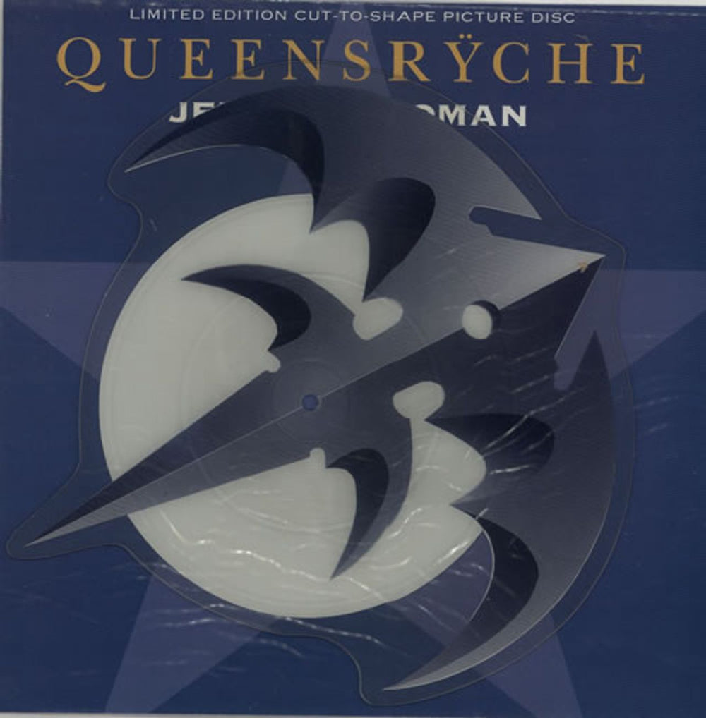 Queensryche Jet City Woman UK shaped picture disc (picture disc vinyl record) MTPD98