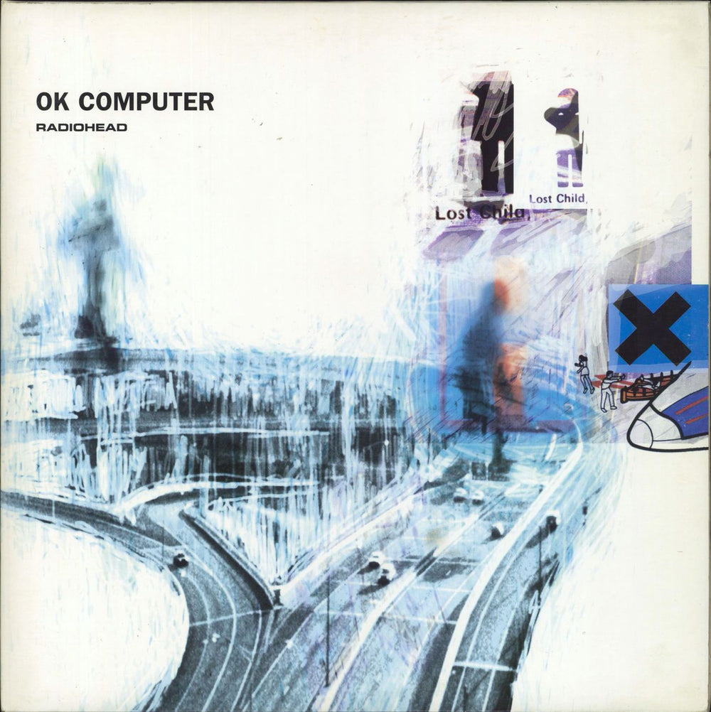 Radiohead OK Computer [2008 Edition] - Promo stickered UK 2-LP vinyl record set (Double LP Album) NODATA02