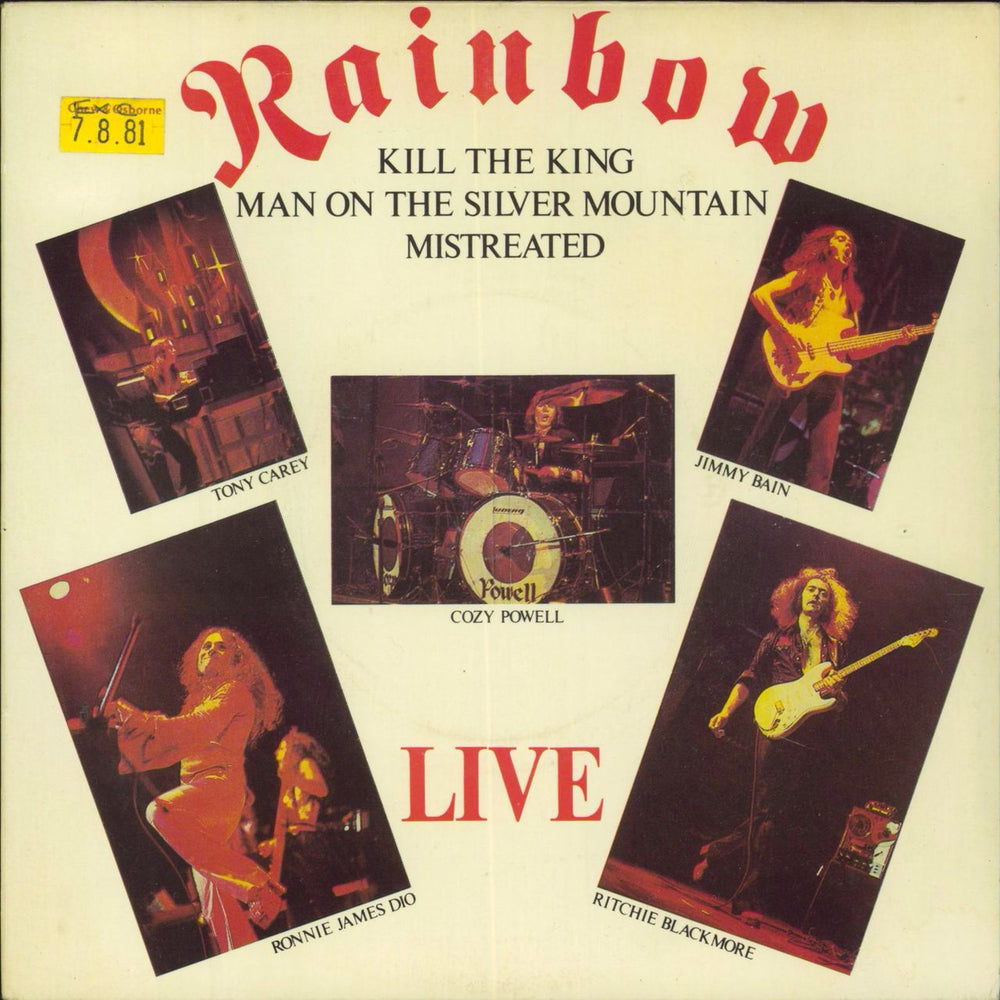 Rainbow Live EP UK 7" vinyl single (7 inch record / 45) POSP274