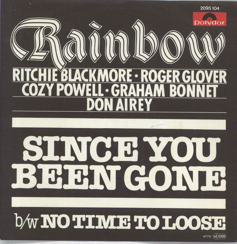 Rainbow Since You Been Gone German 7" vinyl single (7 inch record / 45) 2095104