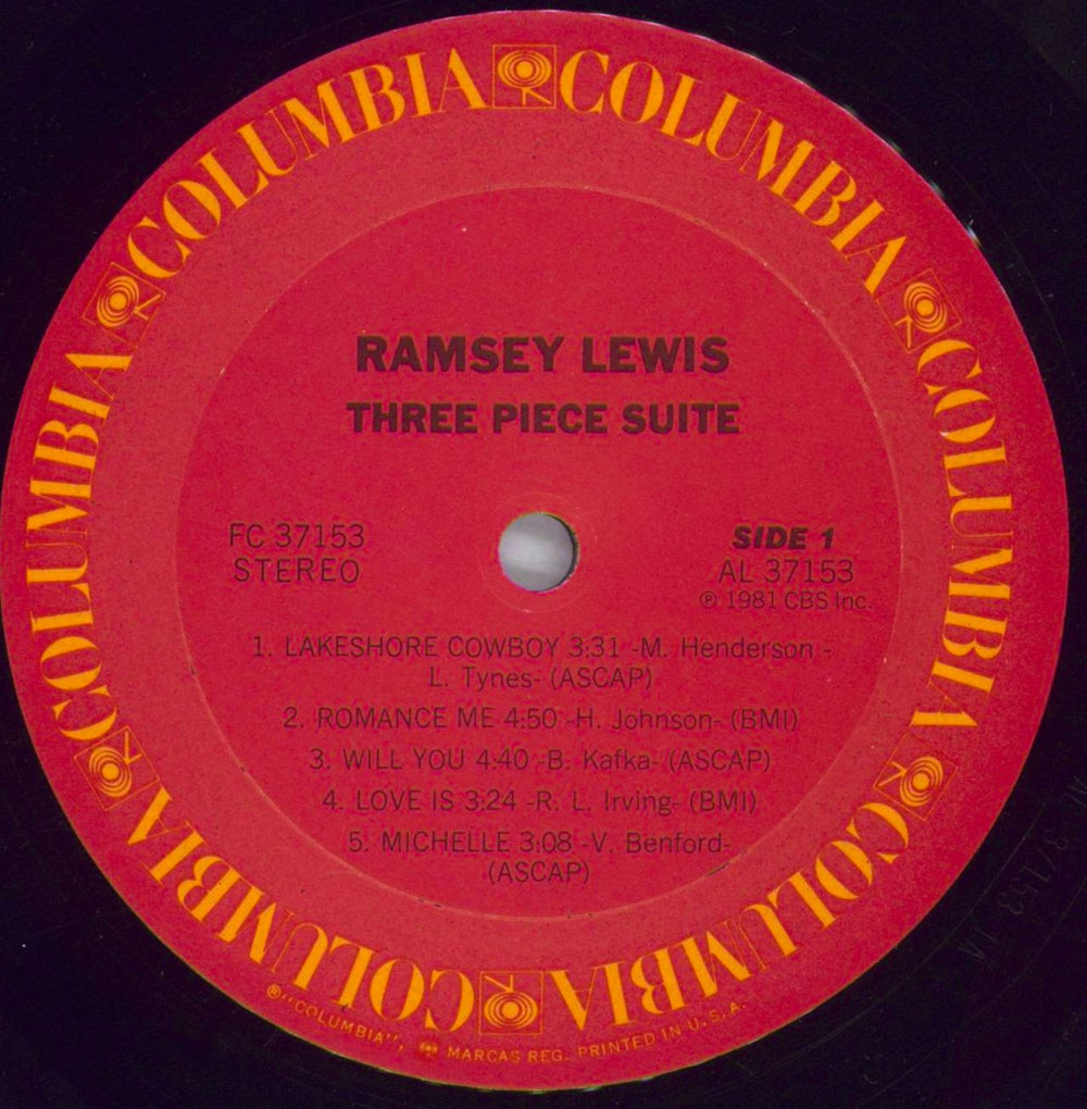 Ramsey Lewis Three Piece Suite + Stickered Shrink US vinyl LP album (LP record) RB8LPTH823853