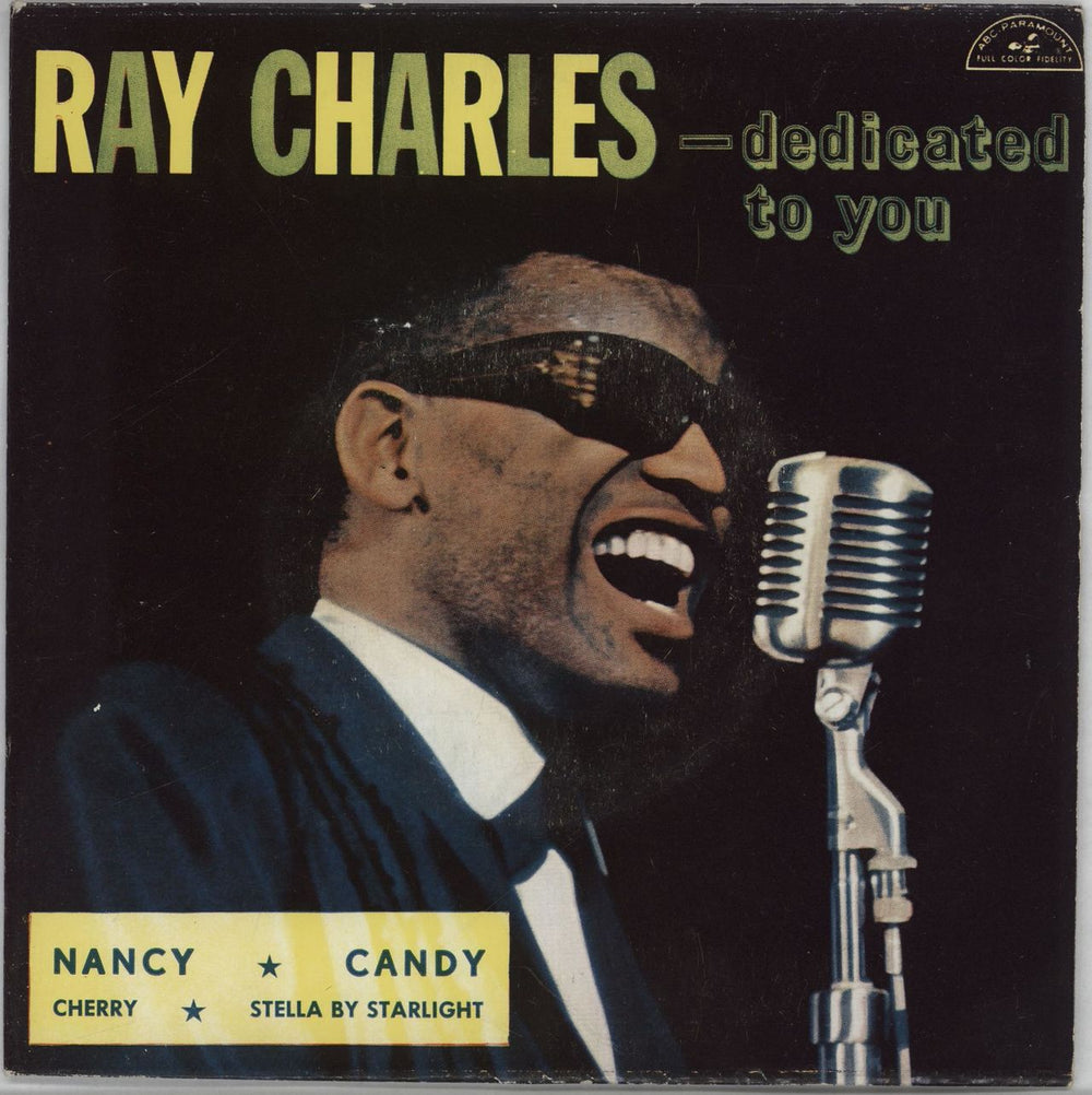 Ray Charles Dedicated To You Dutch 7" vinyl single (7 inch record / 45) EPAP5532