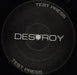 Ray Keith Destroy UK 12" vinyl single (12 inch record / Maxi-single) ADV004