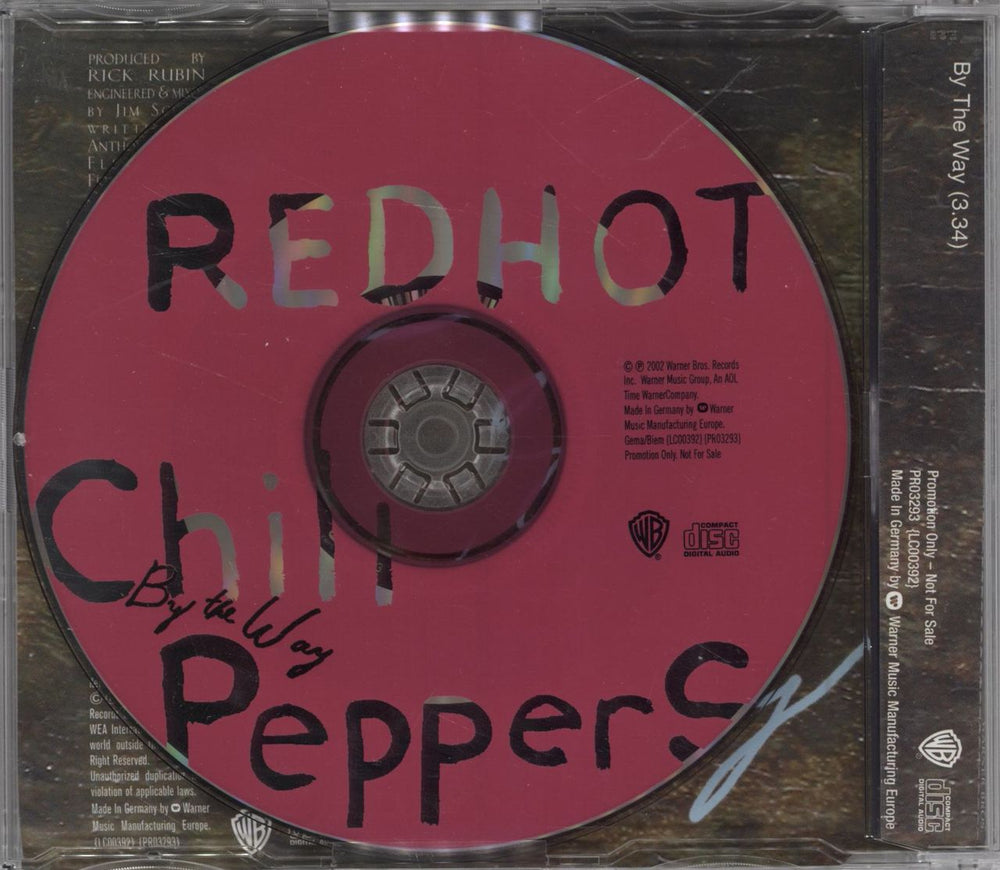 Red Hot Chili Peppers By The Way German Promo CD single 