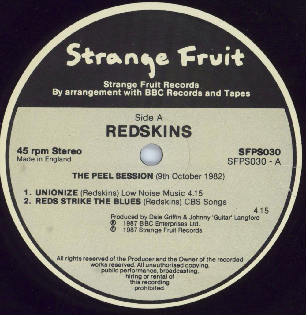 Redskins The Peel Sessions UK 12" vinyl single (12 inch record / Maxi-single) RKN12TH806834