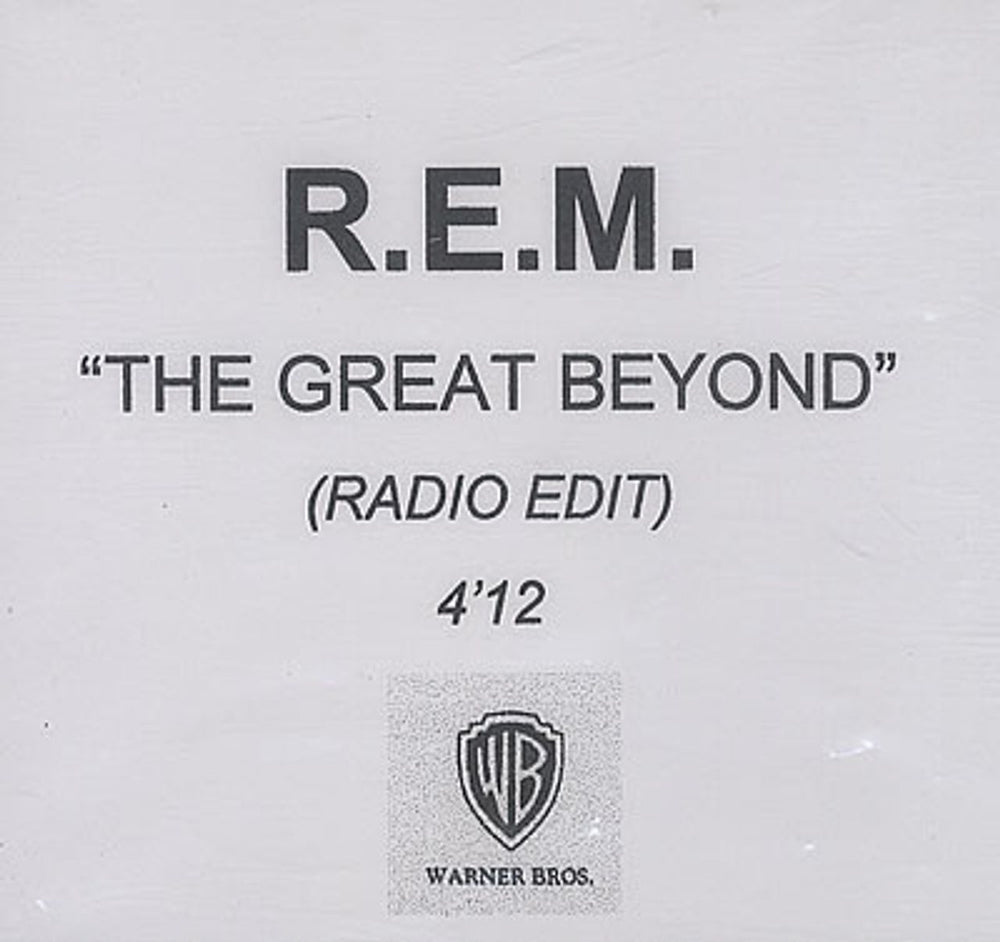 REM The Great Beyond UK Promo CD-R acetate CD-R