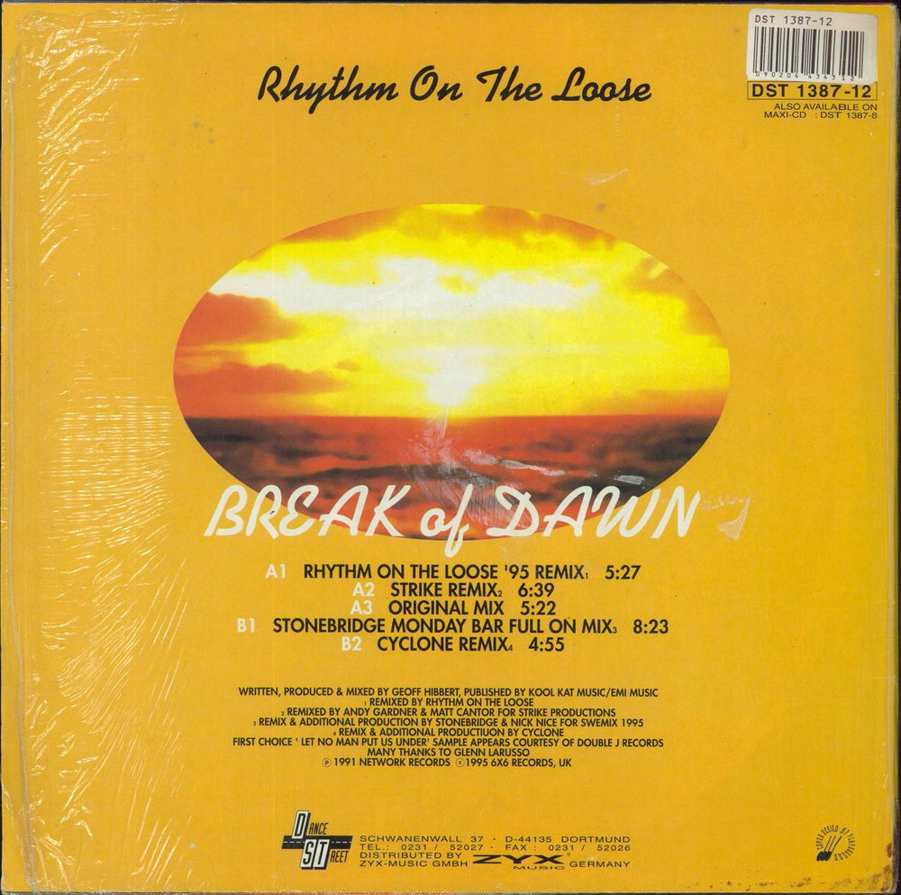 Rhythm On The Loose Break Of Dawn German 12" vinyl single (12 inch record / Maxi-single)