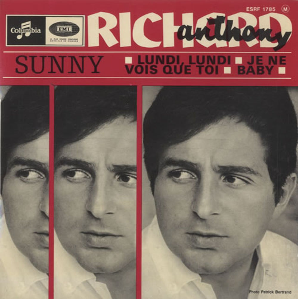 Richard Anthony Sunny EP French 7" vinyl single (7 inch record / 45) ESRF1785