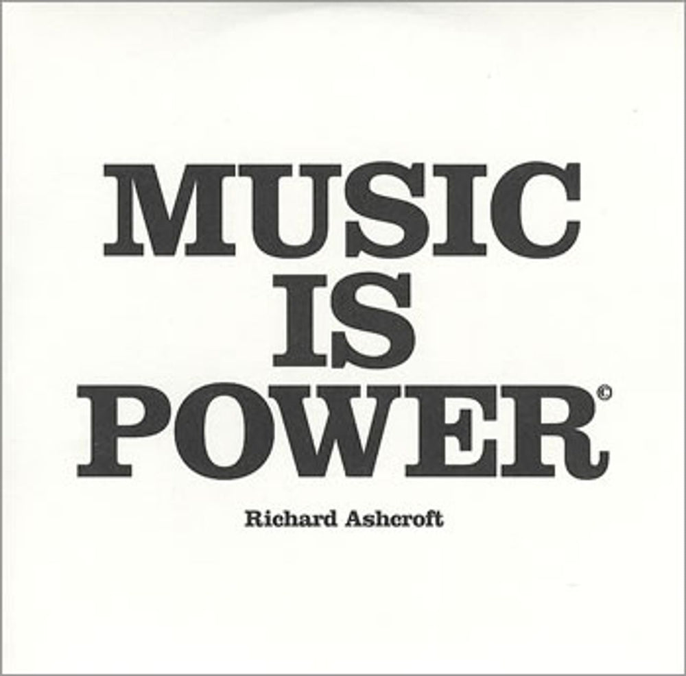 Richard Ashcroft Music Is Power UK Promo CD single (CD5 / 5") CDRDJ6688