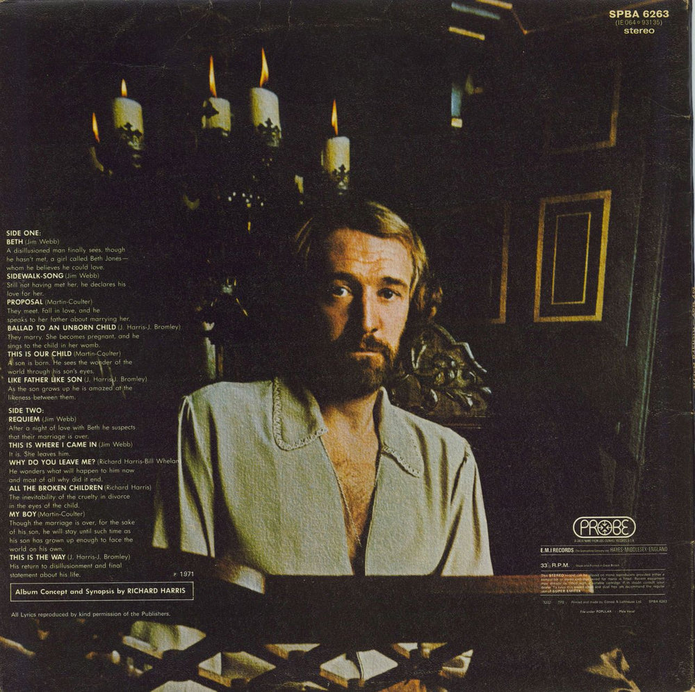 Richard Harris My Boy + Programme UK vinyl LP album (LP record)