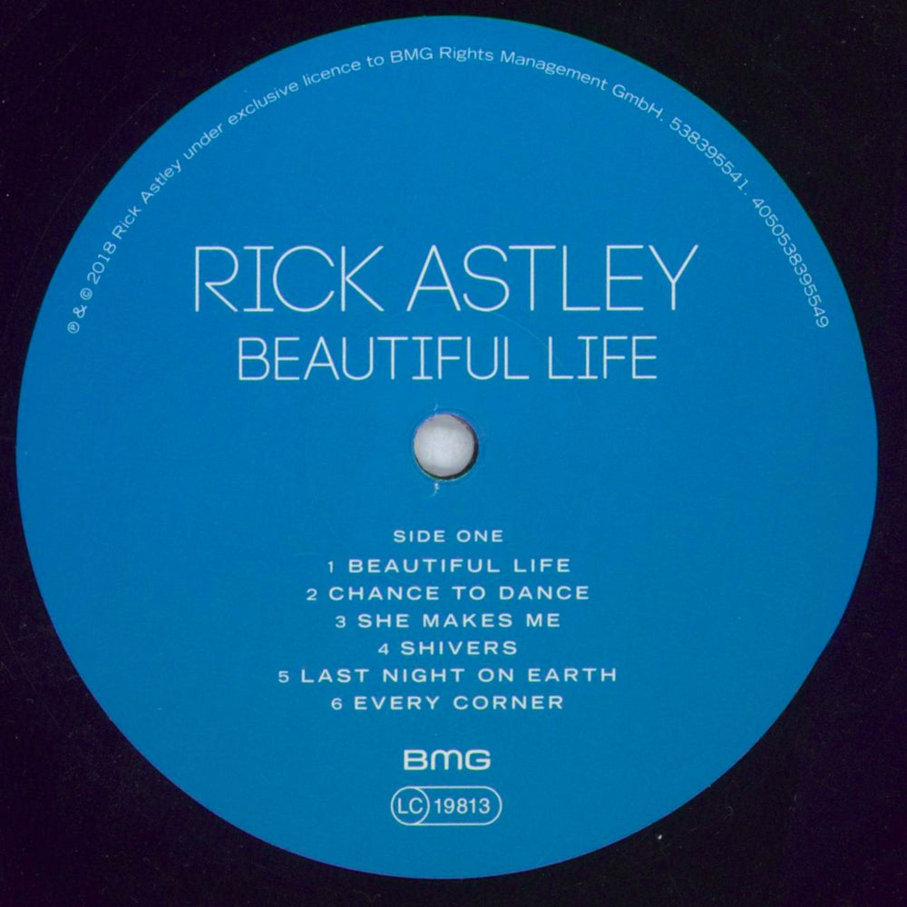 Rick Astley Beautiful Life UK vinyl LP album (LP record) ASTLPBE819087