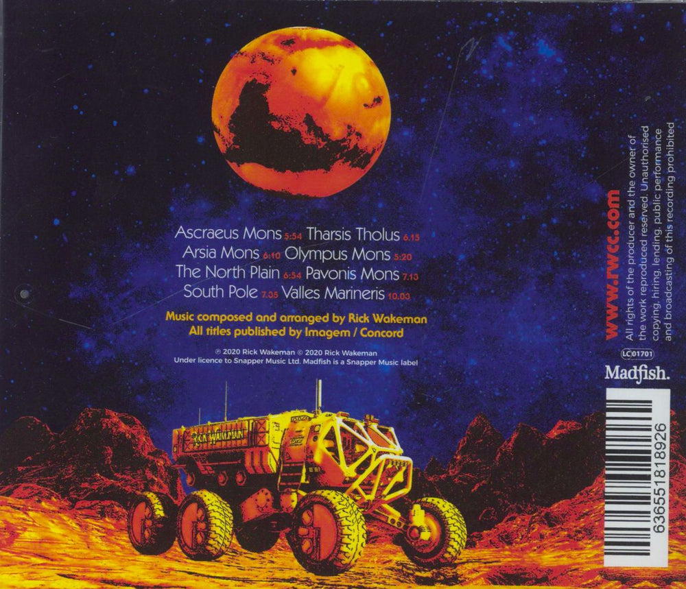 Rick Wakeman The Red Planet UK CD album (CDLP)