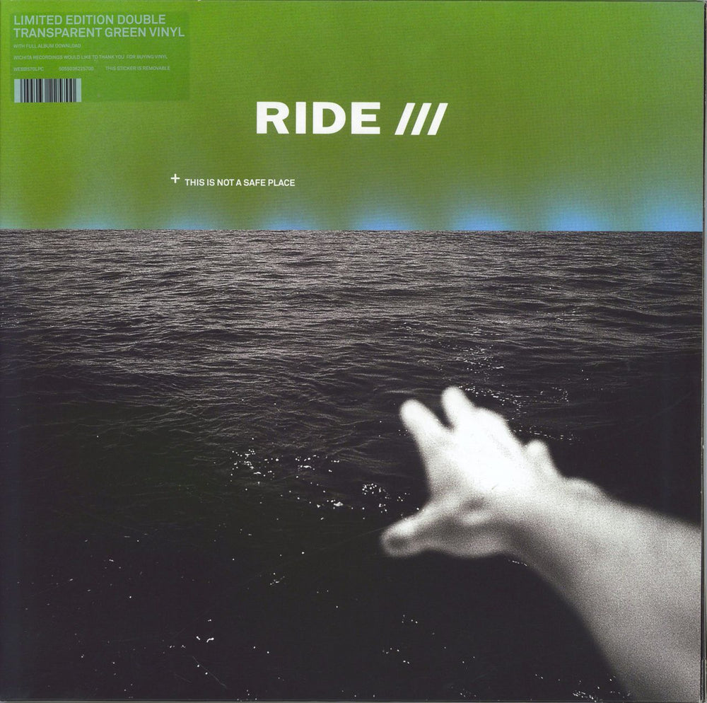 Ride This Is Not A Safe Place - Green Vinyl UK 2-LP vinyl record set (Double LP Album) WEBB570LPC