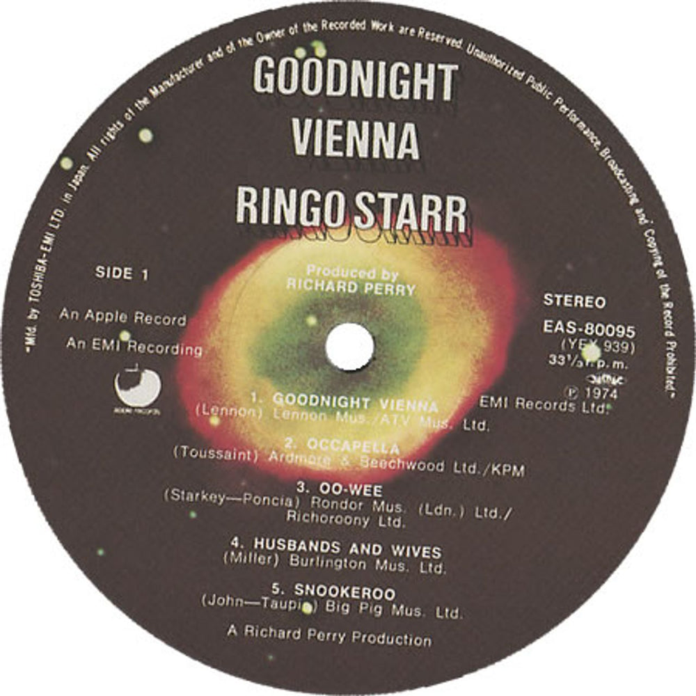 Ringo Starr Goodnight Vienna + obi Japanese vinyl LP album (LP record) RINLPGO226922