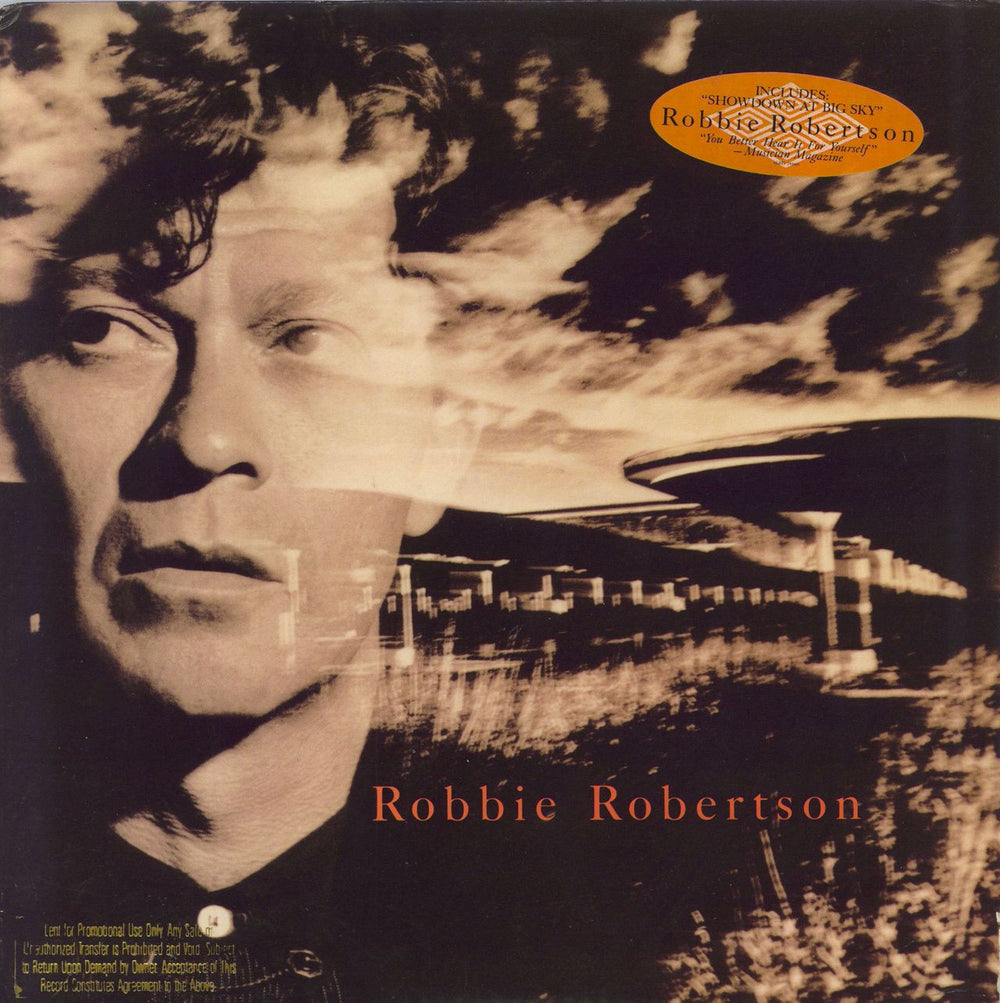 Robbie Robertson Robbie Robertson - Gold Stamped Sleeve + Press Kit US vinyl LP album (LP record) GHS24160