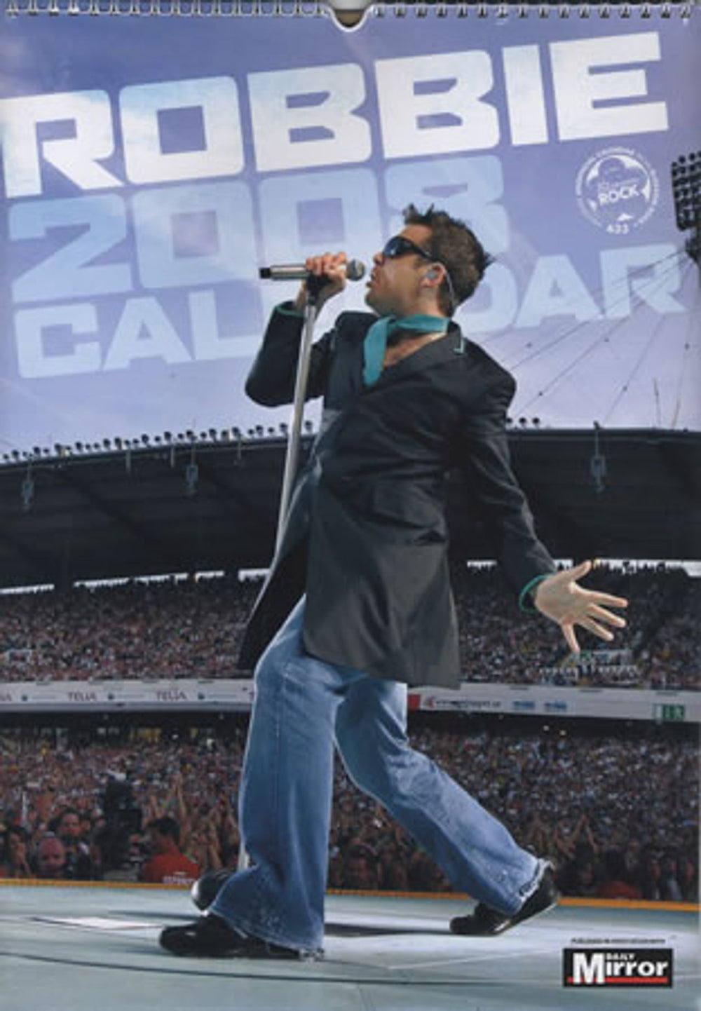 Robbie Williams Calendar 2008 UK calendar BRC433