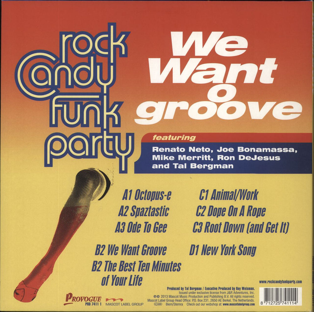 Rock Candy Funk Party We Want Groove Dutch 2-LP vinyl record set (Double LP Album) 8712725741114