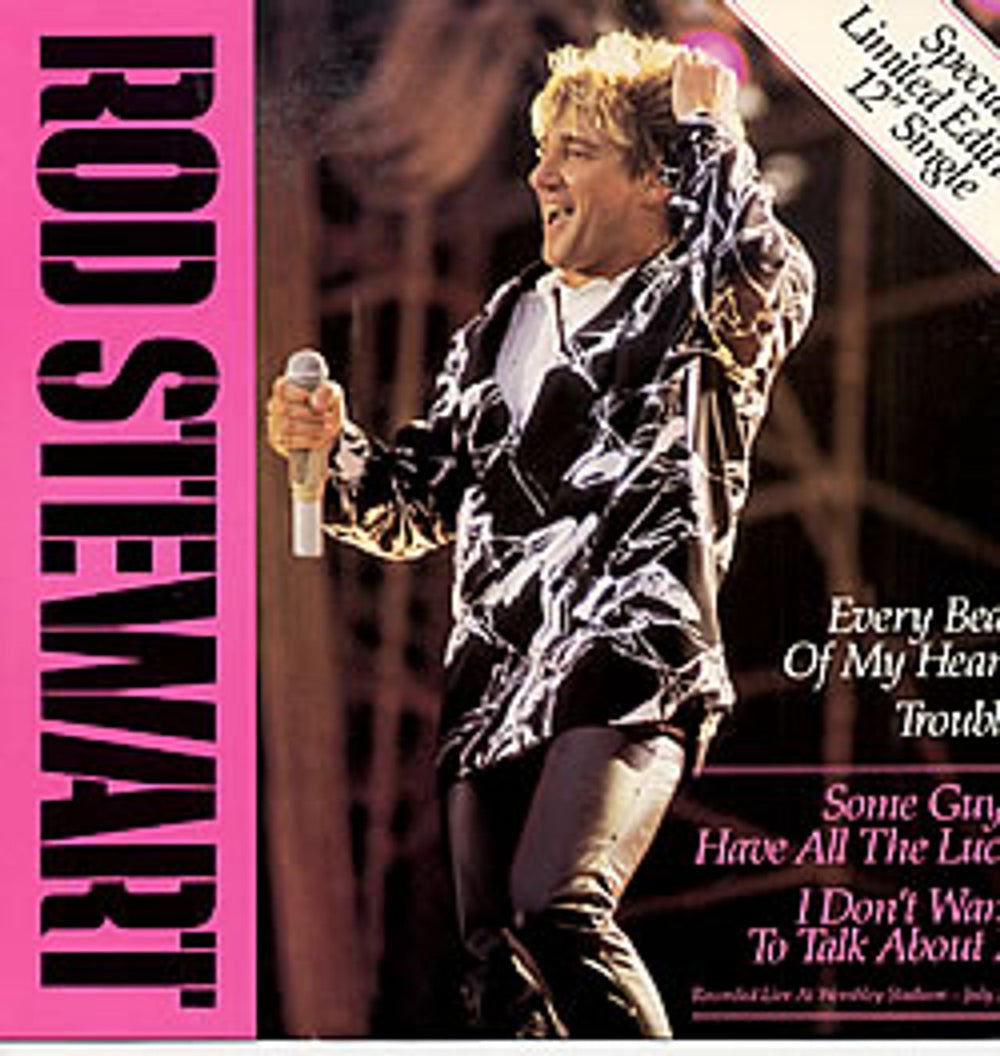 Rod Stewart Every Beat Of My Heart UK 12" vinyl single (12 inch record / Maxi-single) W8625TE