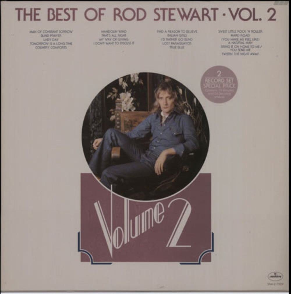 Rod Stewart The Best Of Rod Stewart Volume 2 US 2-LP vinyl record set (Double LP Album) SRM-2-7509