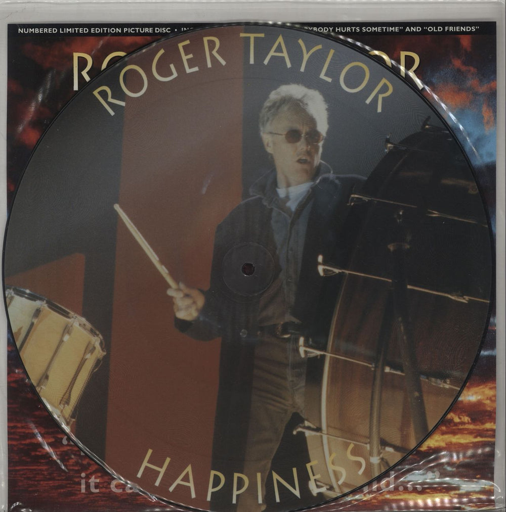 Roger Taylor Happiness? UK 12" vinyl picture disc (12 inch picture record) 12R6399