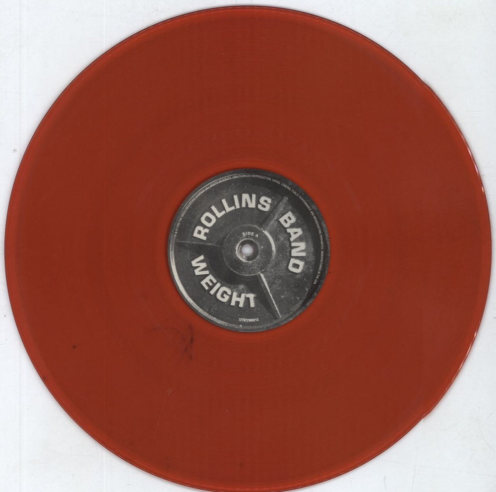 Rollins Band Weight - 180 Gram Red Vinyl US vinyl LP album (LP record) RLNLPWE810833