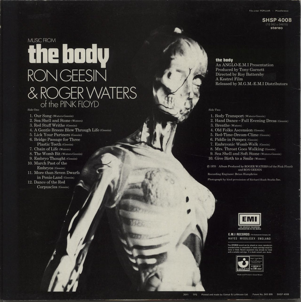 Ron Geesin Music From The Body - 5th UK vinyl LP album (LP record)