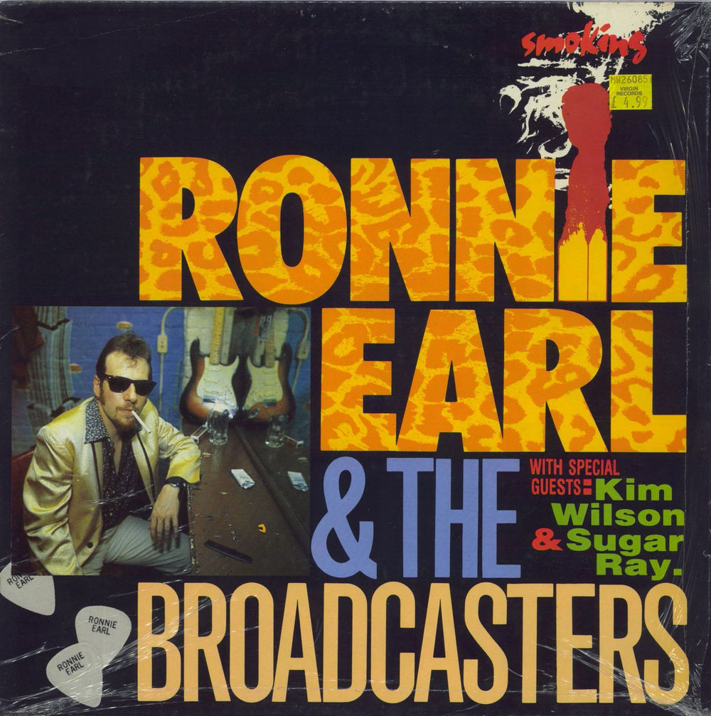 Ronnie Earl Smoking UK vinyl LP album (LP record) SPIN205