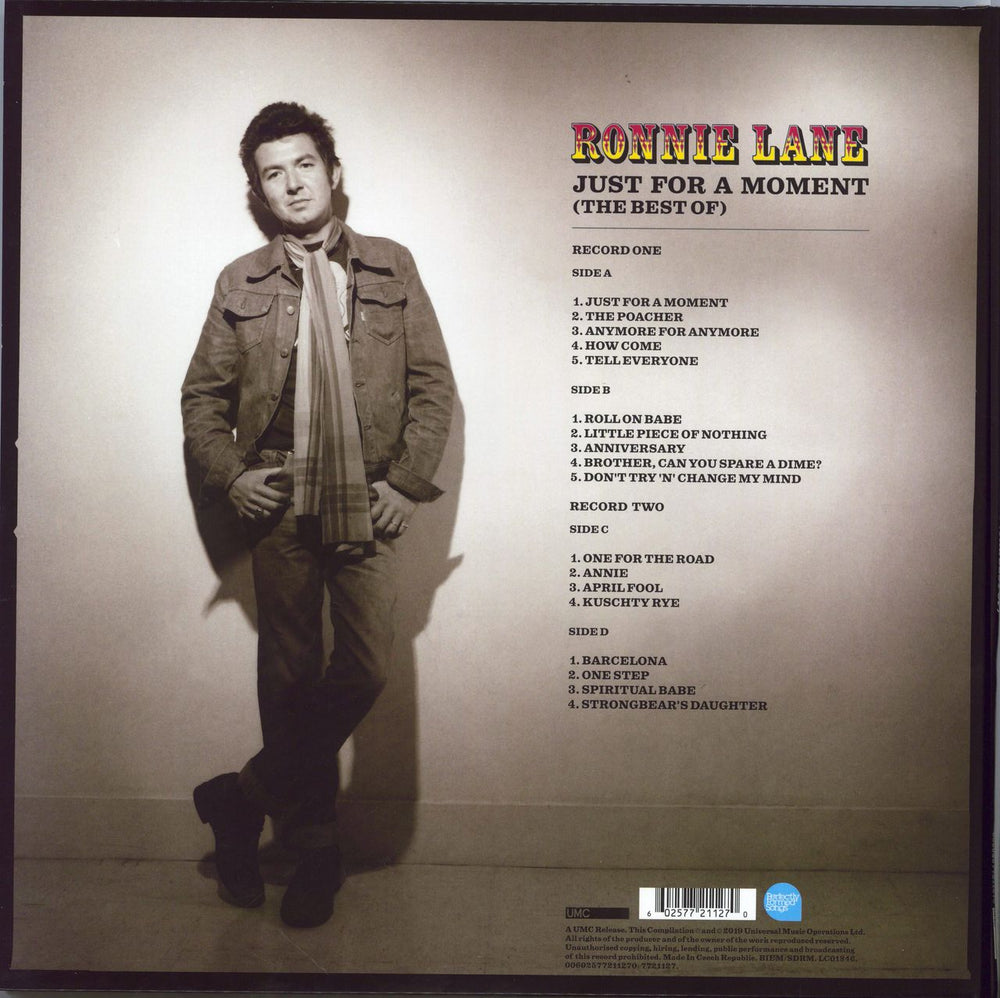 Ronnie Lane Just For A Moment (The Best Of) UK 2-LP vinyl record set (Double LP Album) 602577211270