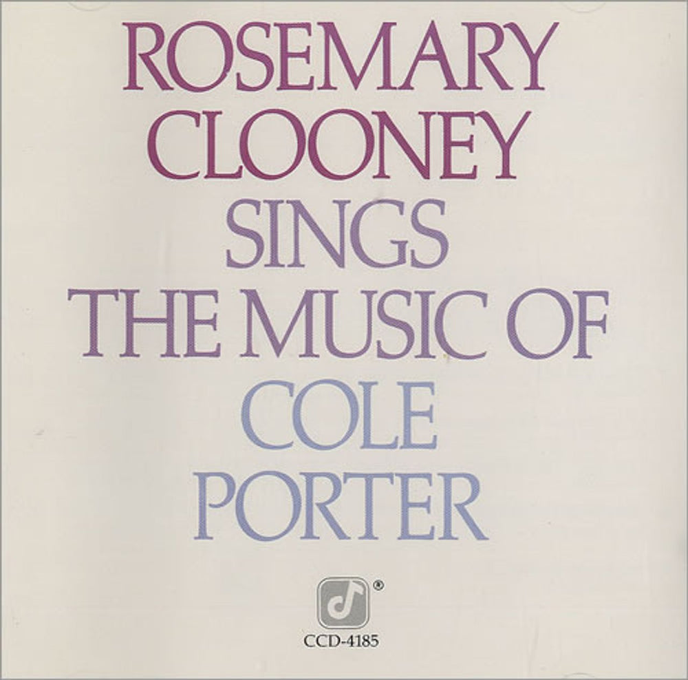 Rosemary Clooney Sings The Music Of Cole Porter German CD album (CDLP) CCD-4185