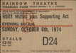 Roxy Music Programme - Autumn 74 & Ticket Stub UK tour programme RXYTRPR345661