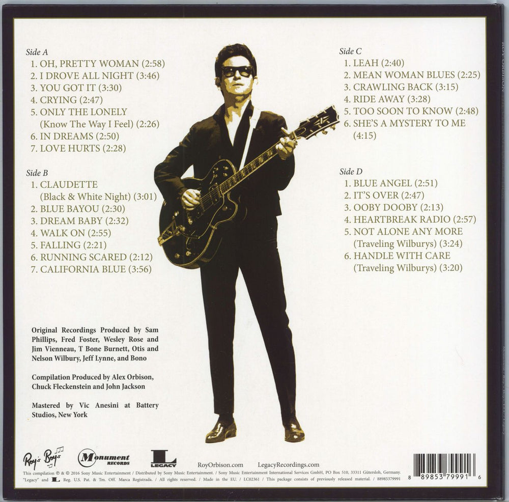 Roy Orbison The Ultimate Collection UK 2-LP vinyl record set (Double LP Album) 889853799916