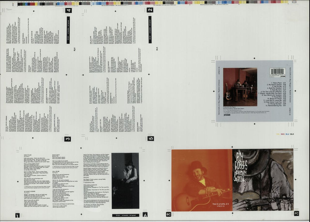 Roy Rogers (Blues) Rhythm & Groove - Artwork UK artwork PROOF ARTWORK