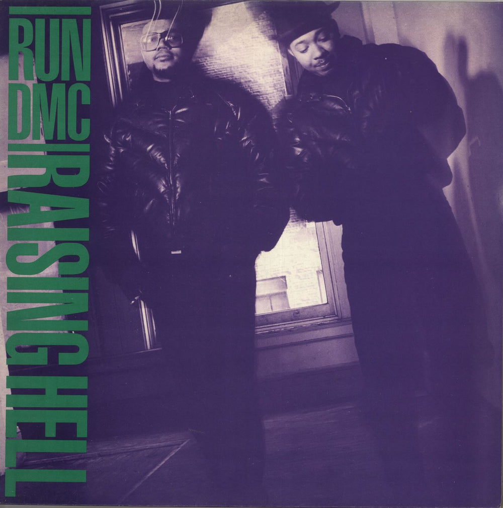 Run DMC Raising Hell - Purple tint sleeve UK vinyl LP album (LP record) LONLP21