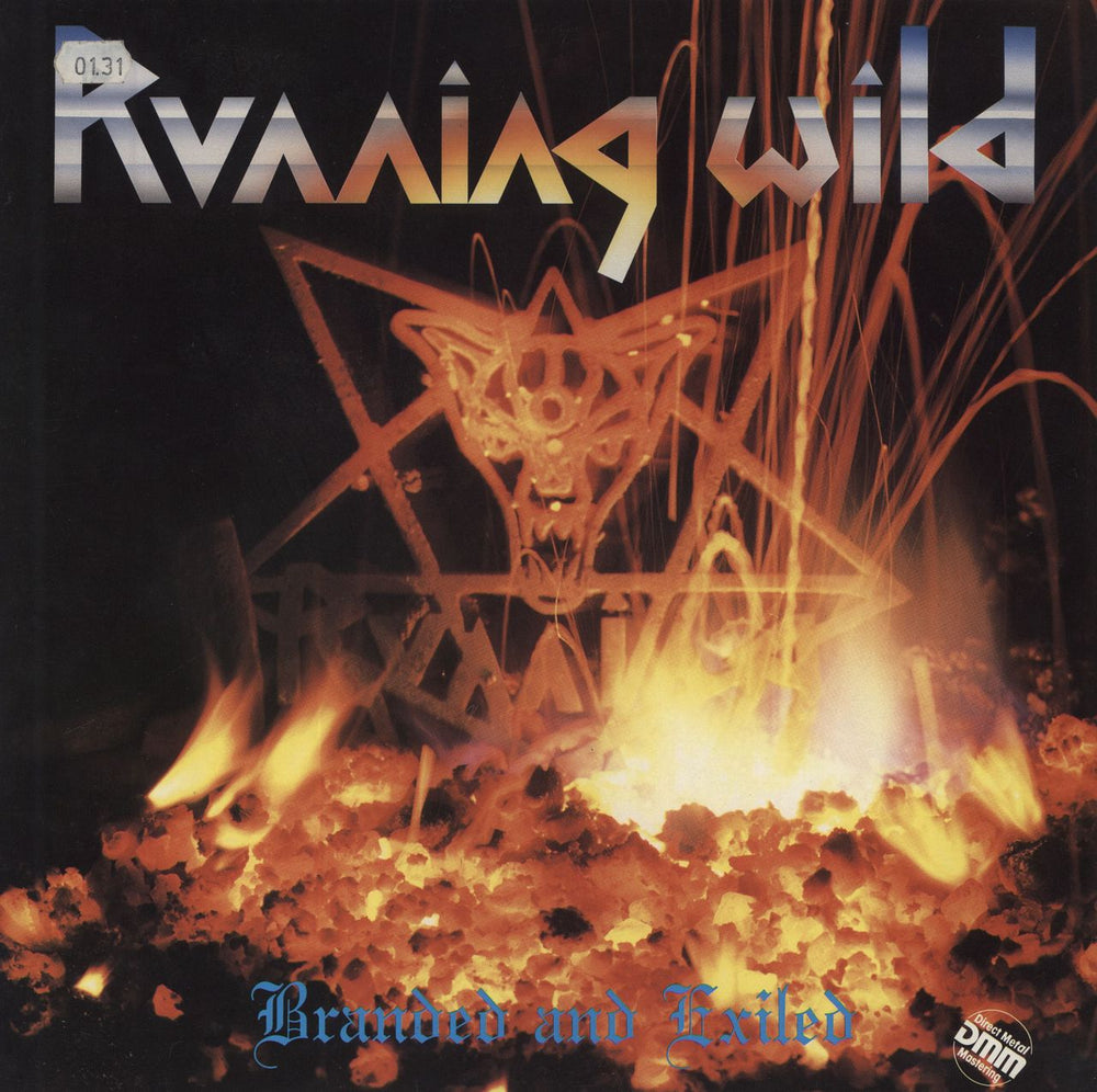 Running Wild Branded And Exiled German vinyl LP album (LP record) N0030