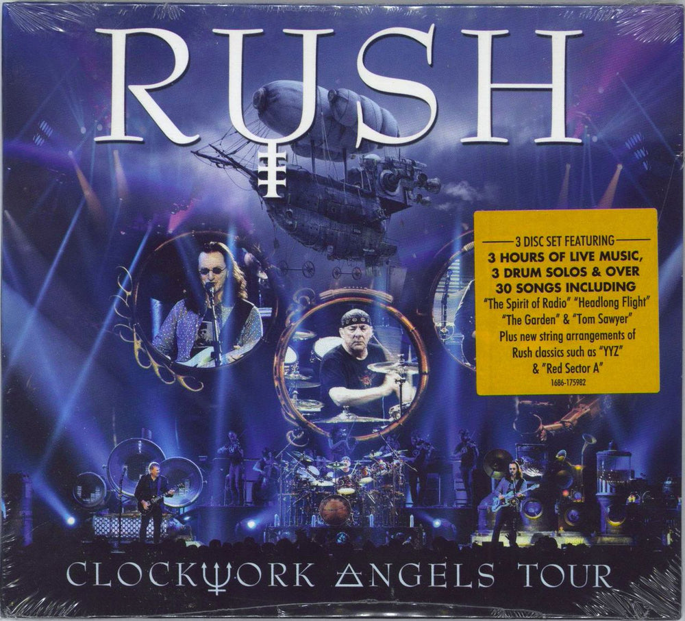 Rush Clockwork Angels Tour - Sealed UK 3-CD album set (Triple CD) 1686-175982