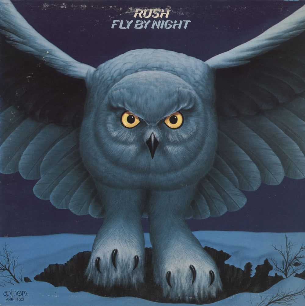Rush Fly By Night Canadian vinyl LP album (LP record) ANR-1-602