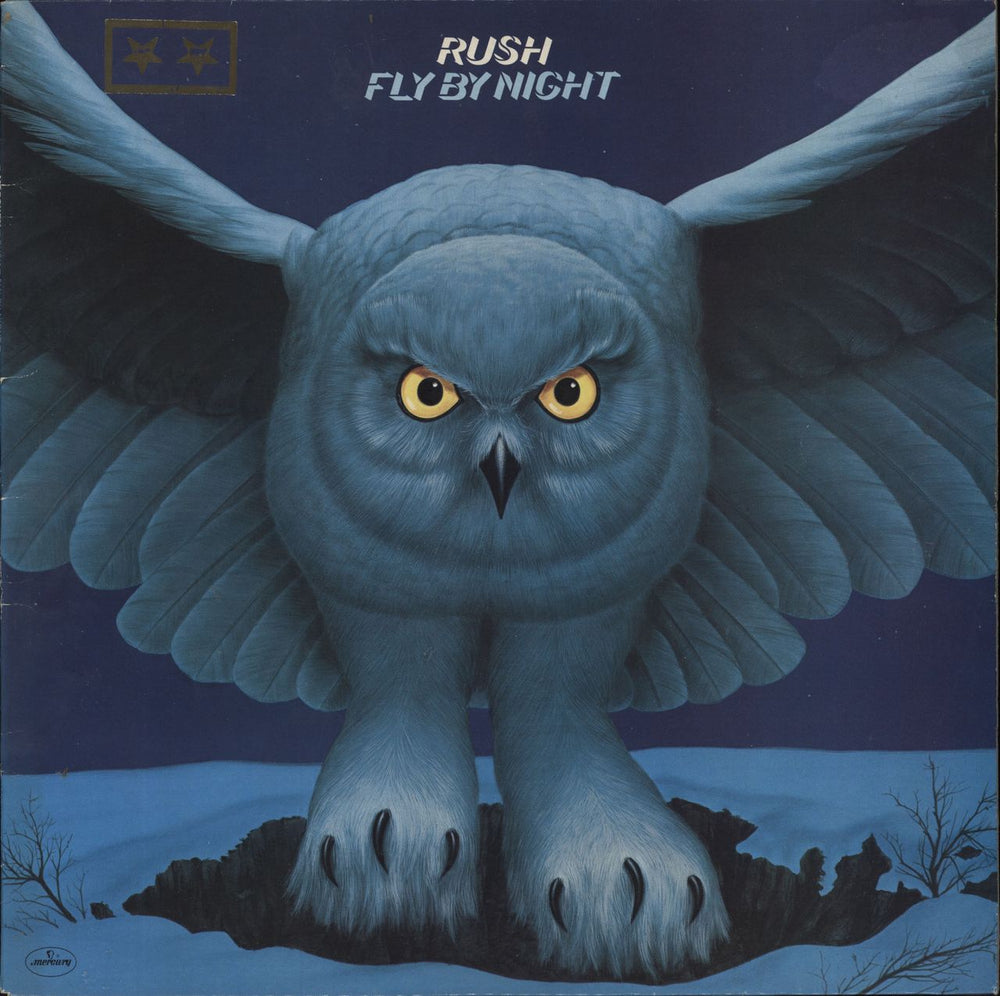 Rush Fly By Night + Insert & Two Star Stamped Sleeve UK vinyl LP album (LP record) 9100013