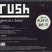 Rush Ghost Of A Chance US Promo CD single (CD5 / 5")