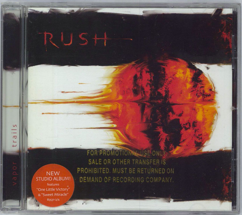 Rush Vapor Trails US Promo CD album (CDLP) 83531-2