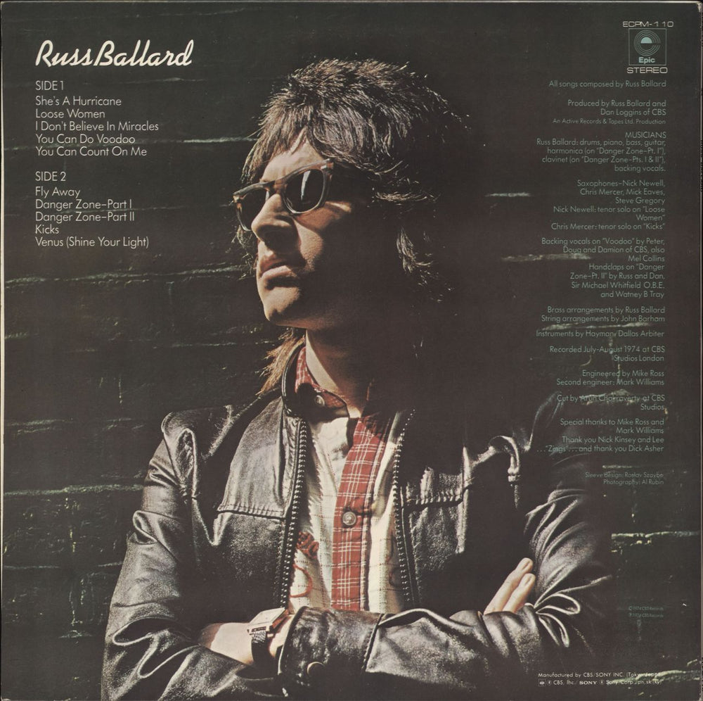 Russ Ballard Russ Ballard Japanese Promo vinyl LP album (LP record)