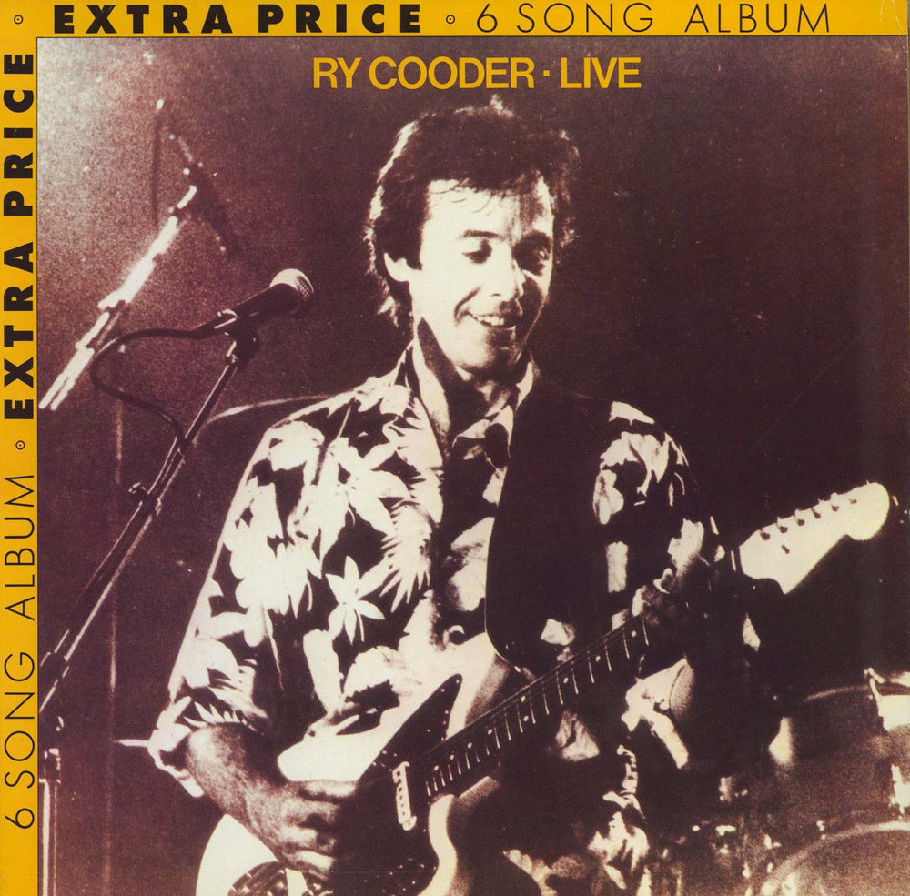 Ry Cooder Live German vinyl LP album (LP record) 92.3810-1