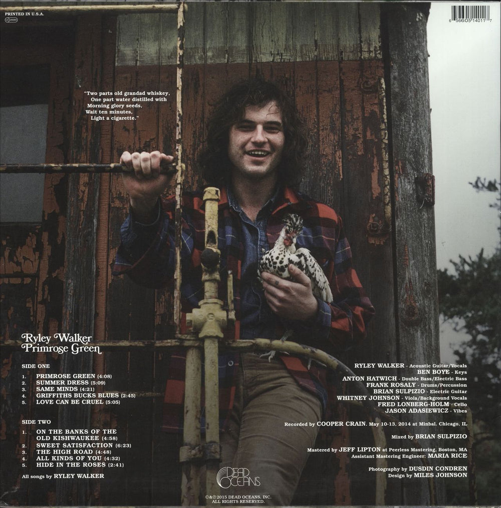 Ryley Walker Primrose Green US vinyl LP album (LP record) 656605140117