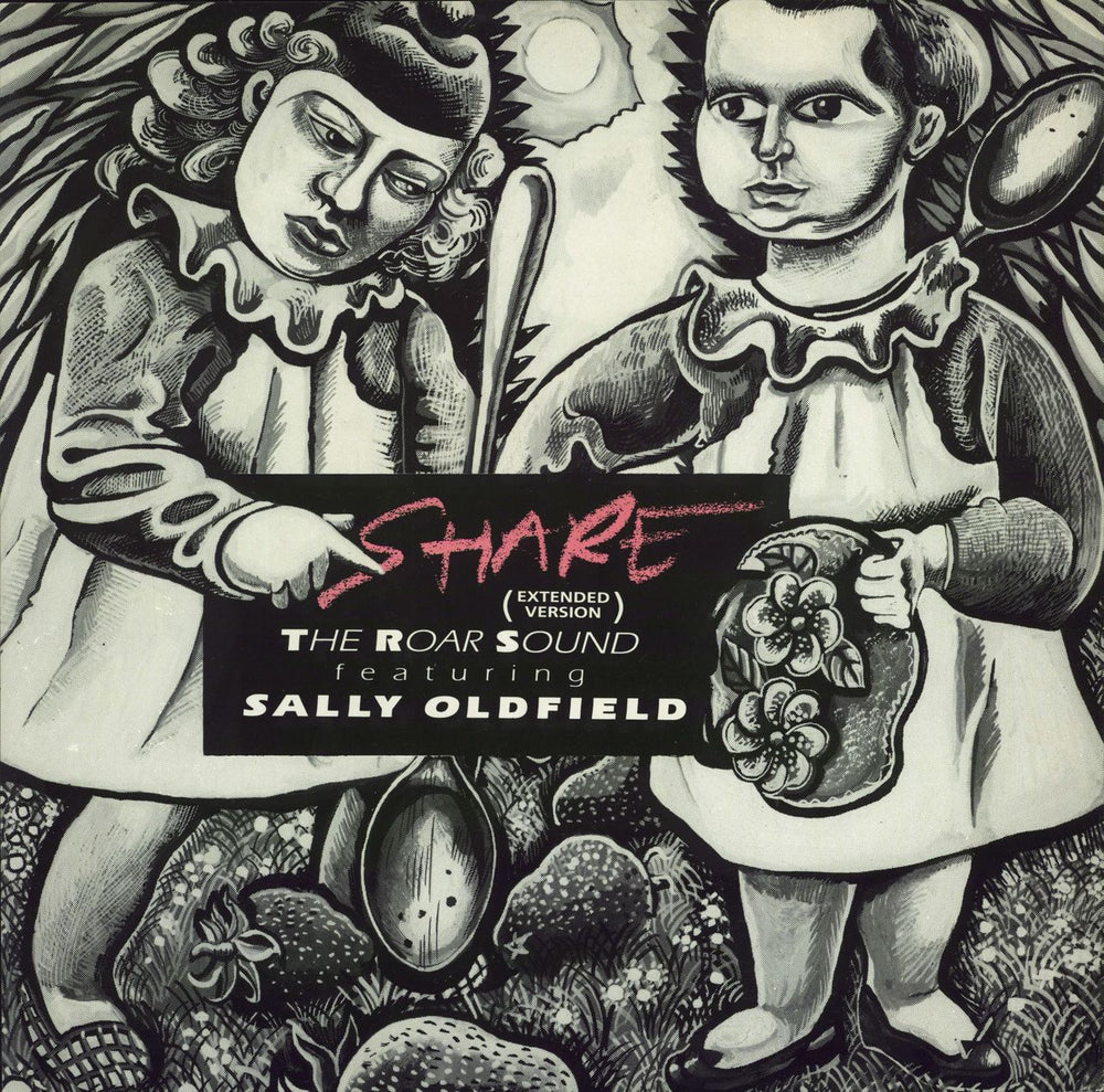 Sally Oldfield Share - With The Roar Sound UK 12" vinyl single (12 inch record / Maxi-single) ROART1